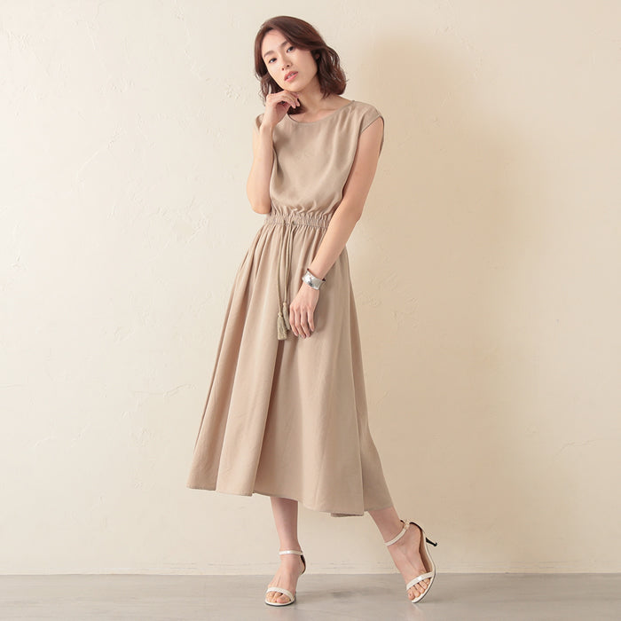 アクアガレージ aquagarage ●ウエストブラウジング ワンピース （サンド） サンド