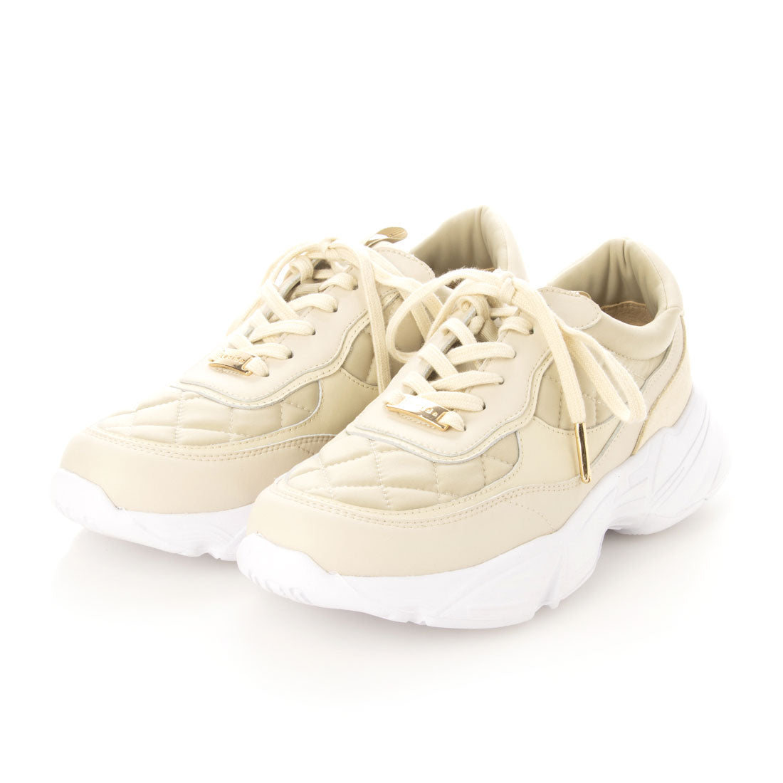 Aquila /アークイラ（Beige）キルティングボリュームスニーカー BEG