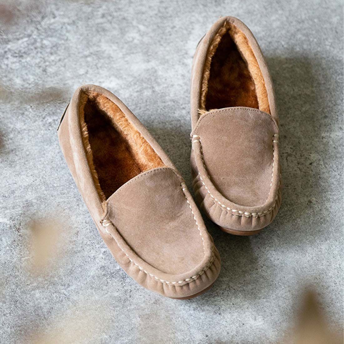 モーイモーイ mooimooi シンプルファーモカシン
