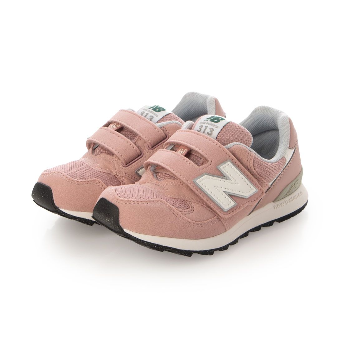 ニューバランス New Balance キッズ スニーカー 子供靴 面ファスナー PO313,ピンク