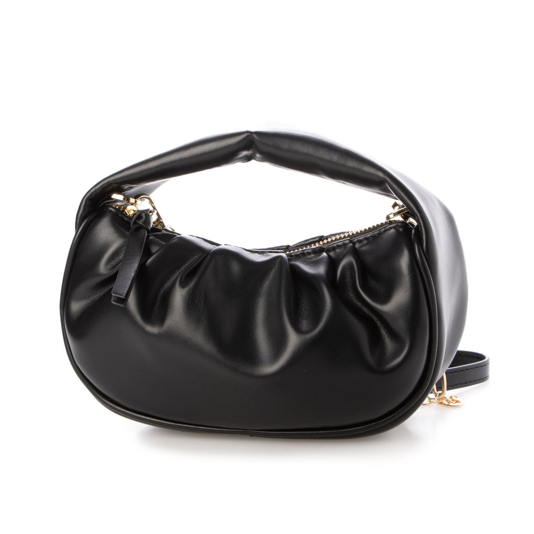 カシュカシュ cache cache ハーフムーンギャザー2wayミニショルダー （BK） BK