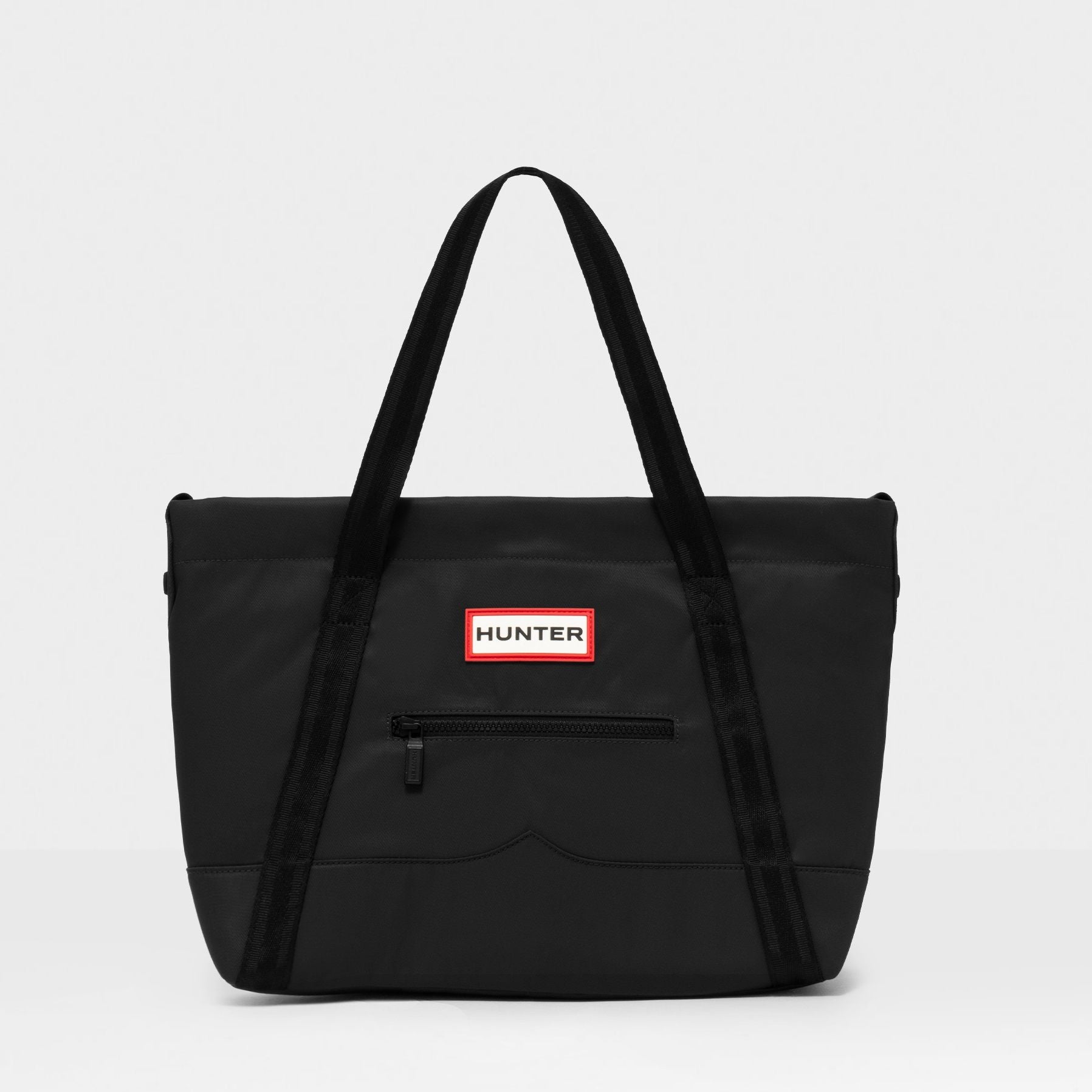 ハンター HUNTER ナイロントップクリップ トート ミディアム,BLK