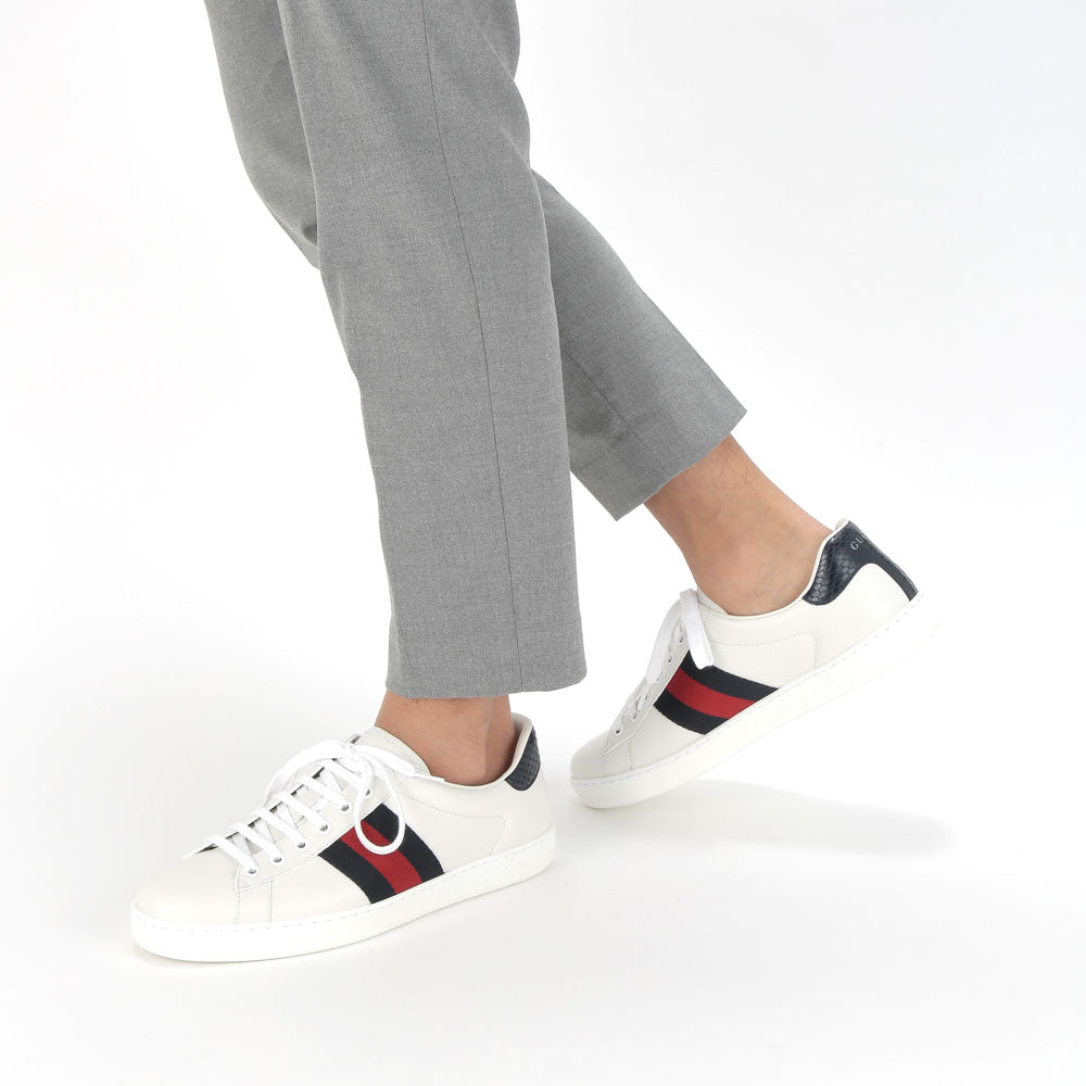 グッチ GUCCI スニーカー メンズ エース シューズ 386750-02JR0 ラグジュアリー ブランド 大きいサイズ （ホワイト） ホワイト