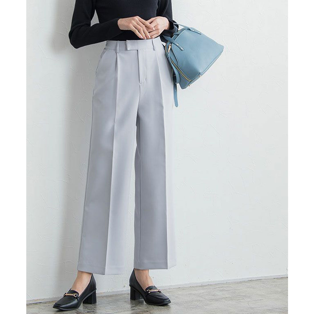 マーベラス バイ ピエロ marvelous by Pierrot センタープレスボックスパンツ （アイスグレー） アイスグレー