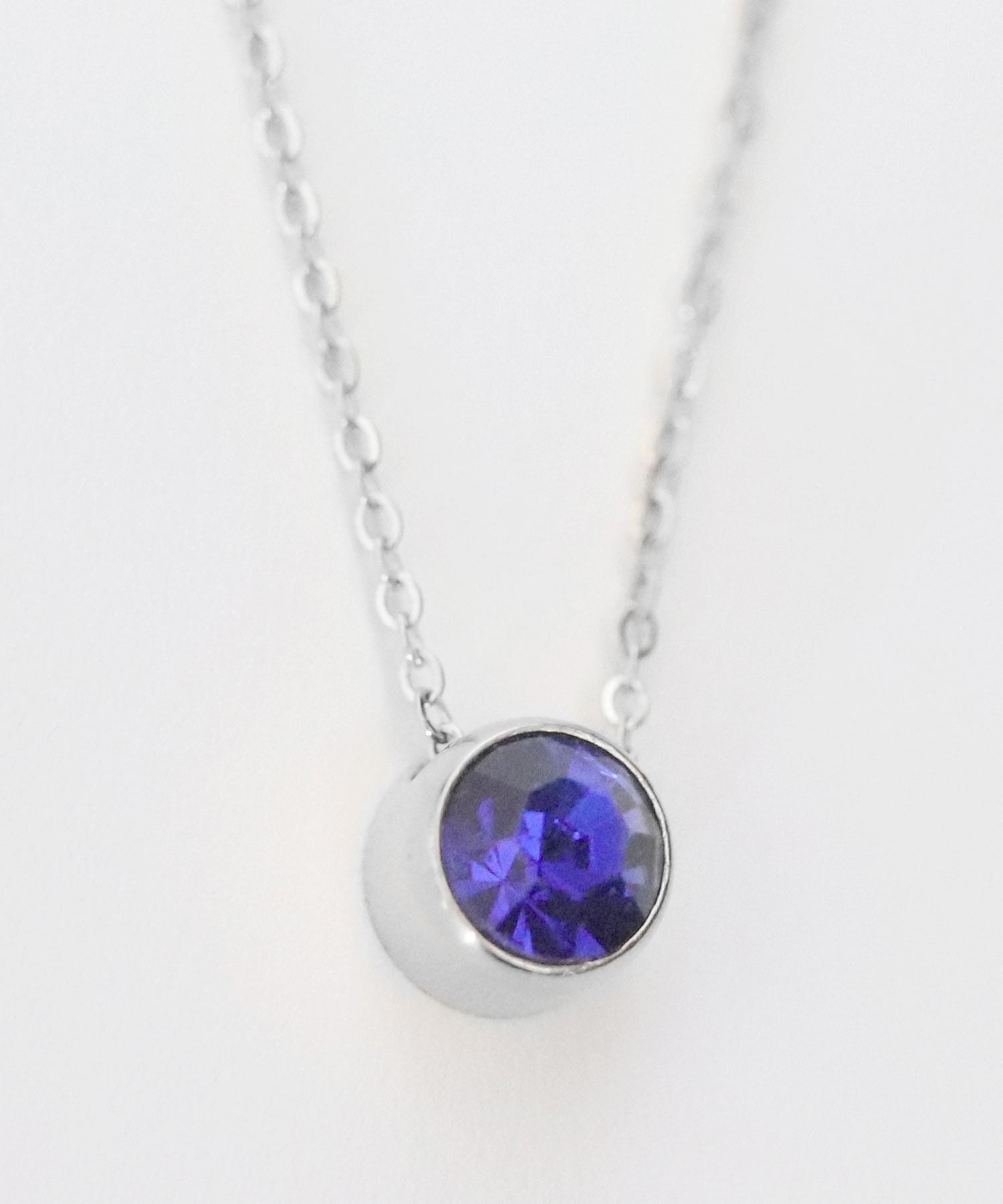 Florge Florge金屬過敏誕生石頂部不銹鋼短項鍊June Alexandrite