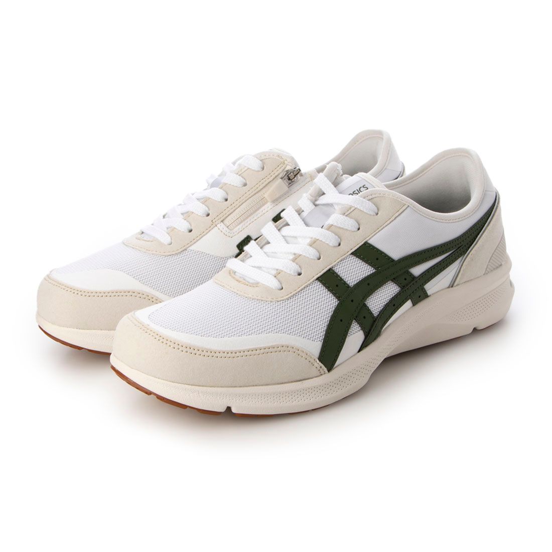 アシックス ウォーキング ASICS WALKING  ハダシウォーカー メンズ 3E相当,WHITE/GREEN