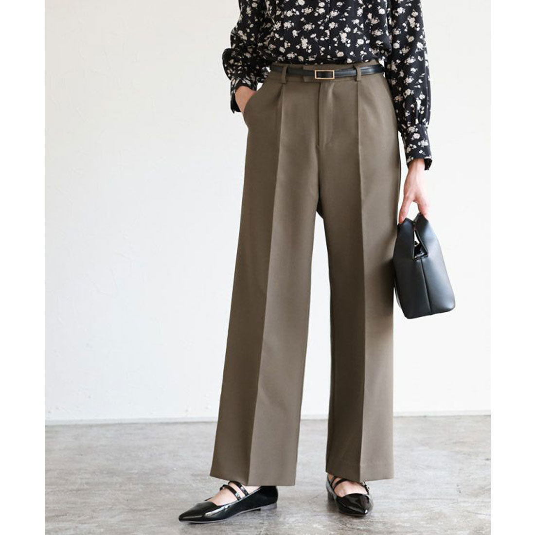 マーベラス バイ ピエロ marvelous by Pierrot センタープレスボックスパンツ （モカ） モカ