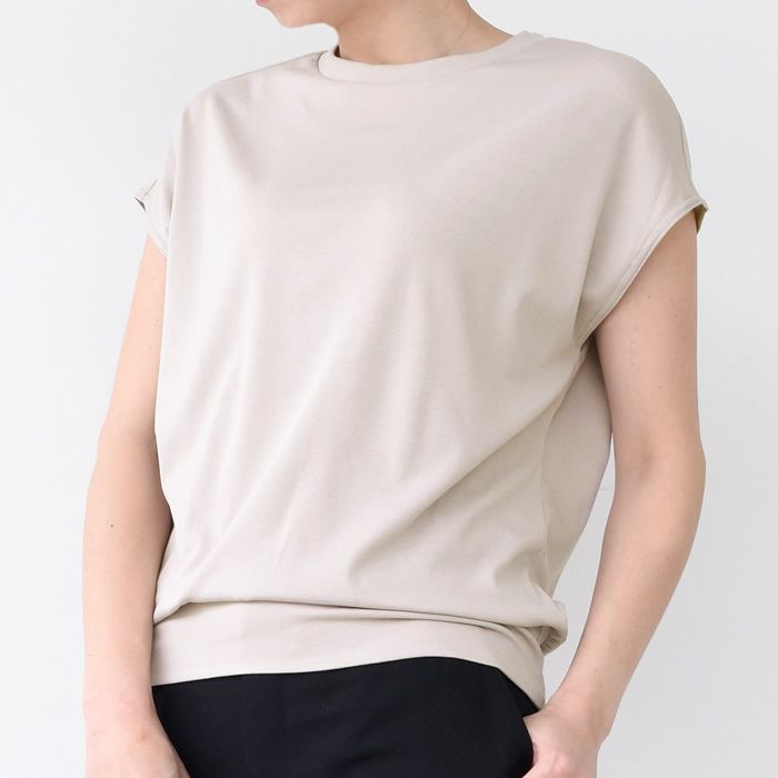 アクアガレージ aquagarage 選べるネック レディース サマーニット,ベージュ