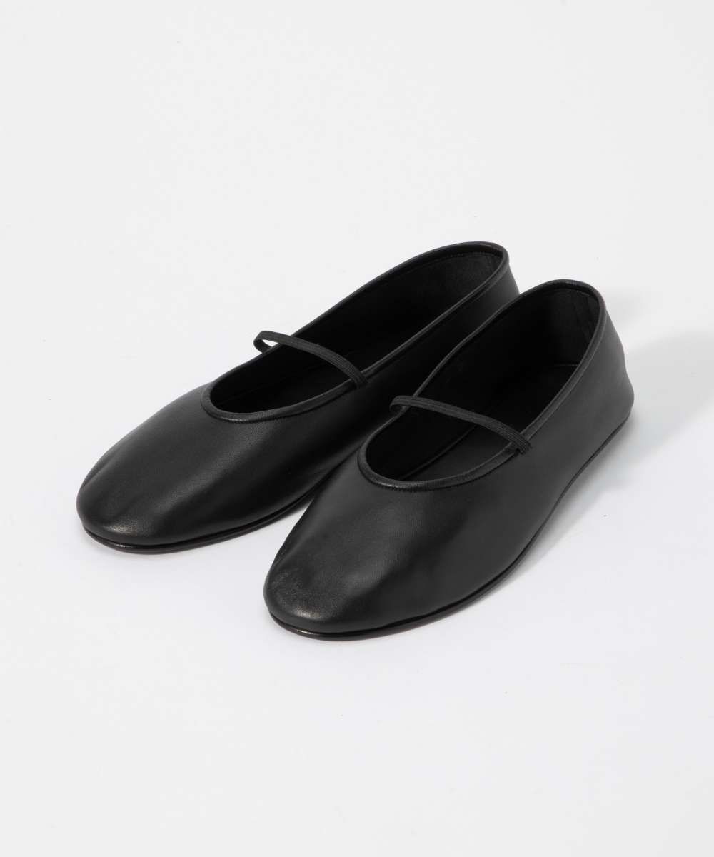 ザ ロウ THE ROW F1229 N60 パンプス ELASTIC BALLET レディース シューズ イラスティック バレエシューズ バレリーナ 革靴 ローヒール,ブラック