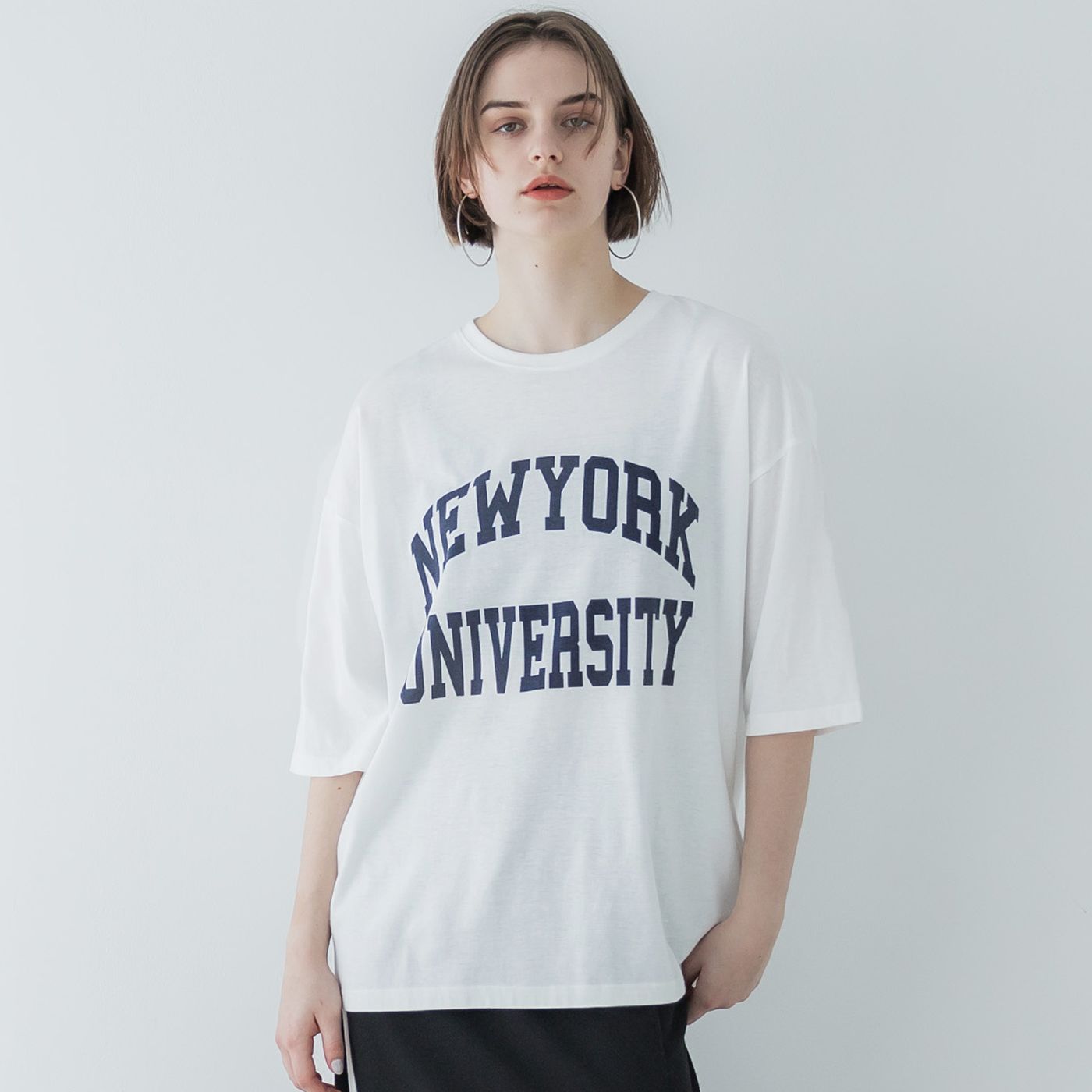 コカ coca ビッグシルエットプリントTシャツ,D