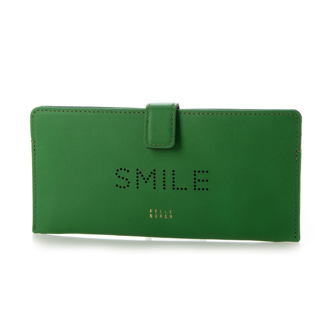 ペレボルサ PELLE BORSA スリムウォレット,グリーン