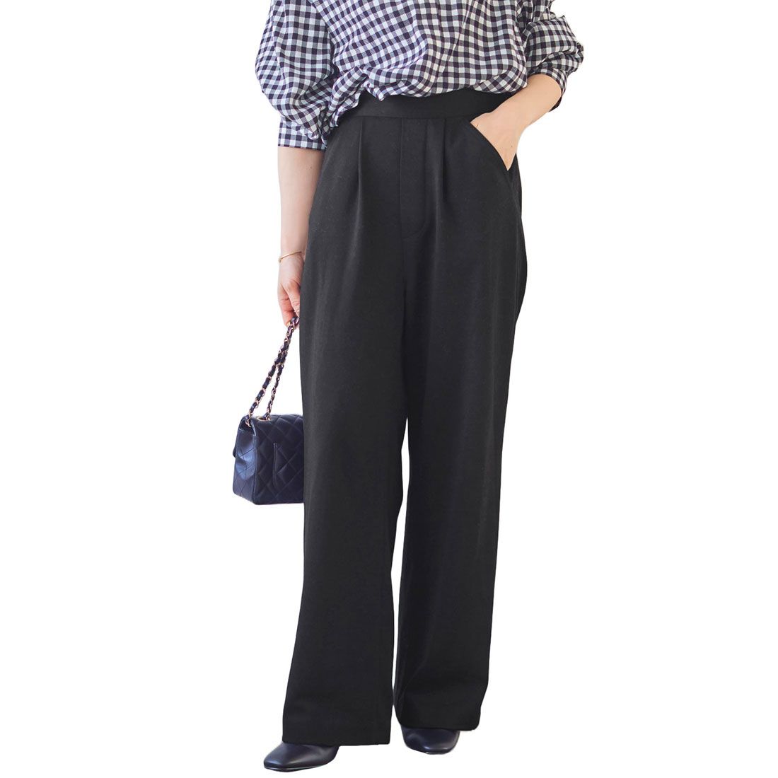 やこさん専用 KOBE LETTUCE [Akiko Tanaka collaboration] Jersey wide pants [Long leng