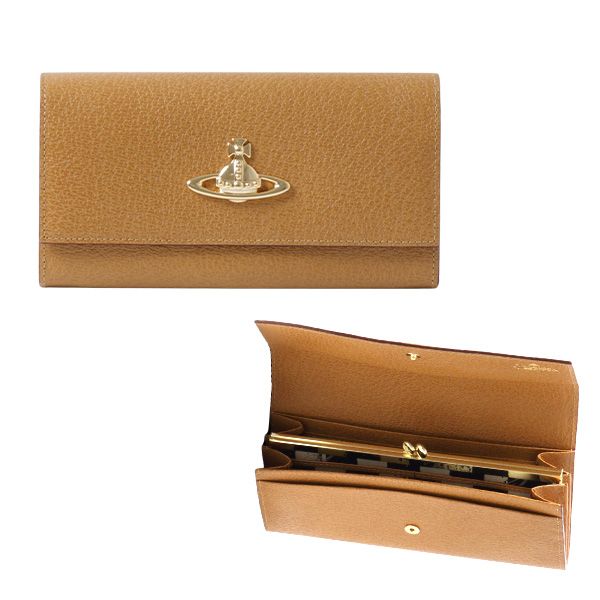 ヴィヴィアン ウエストウッド Vivienne Westwood レディース がま口かぶせ長財布 EXECUTIVE 3118C98 ワインレッド,キャメル