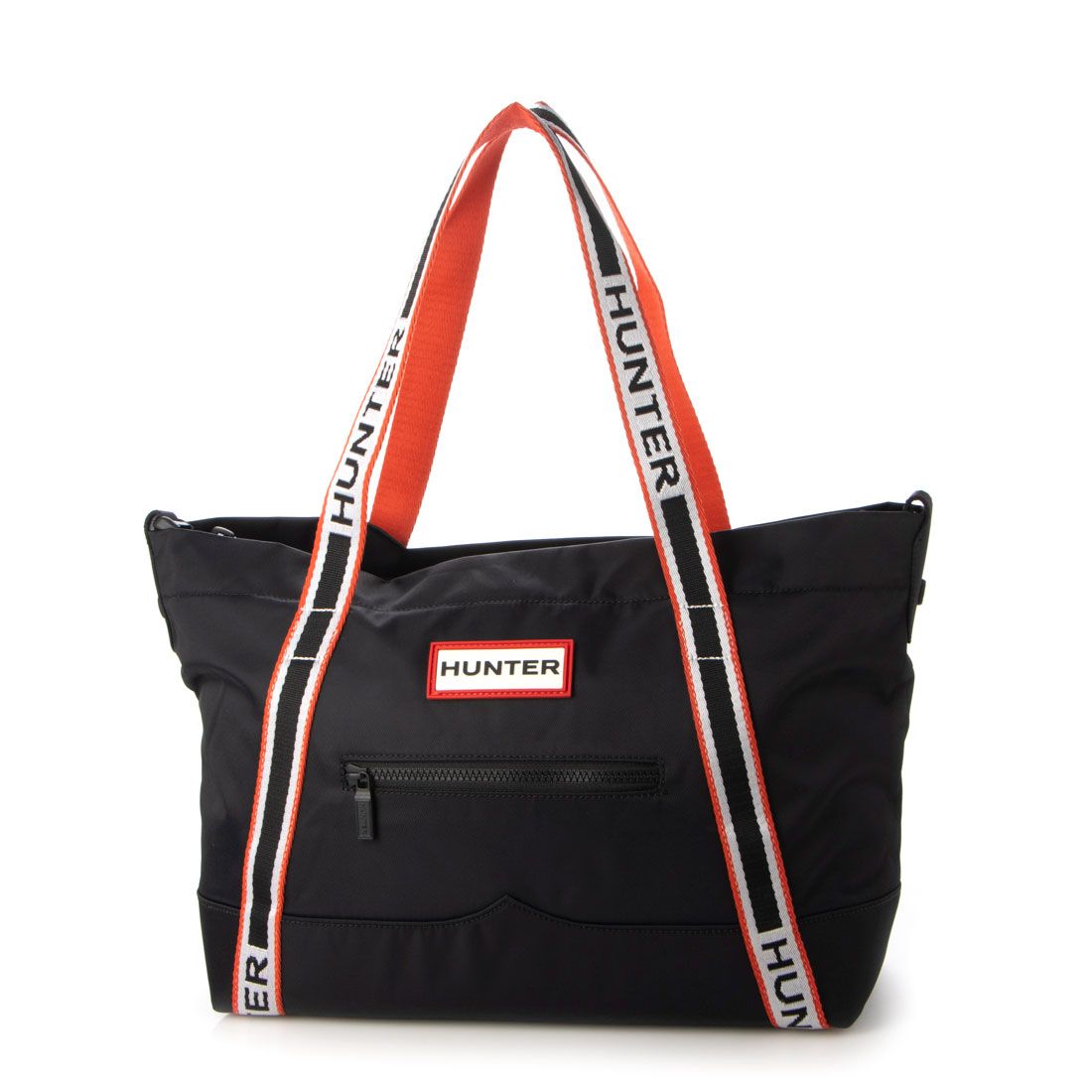 ハンター HUNTER ナイロントップクリップ トート ミディアム,BLACK/HUNTER BRANDED WEBBING