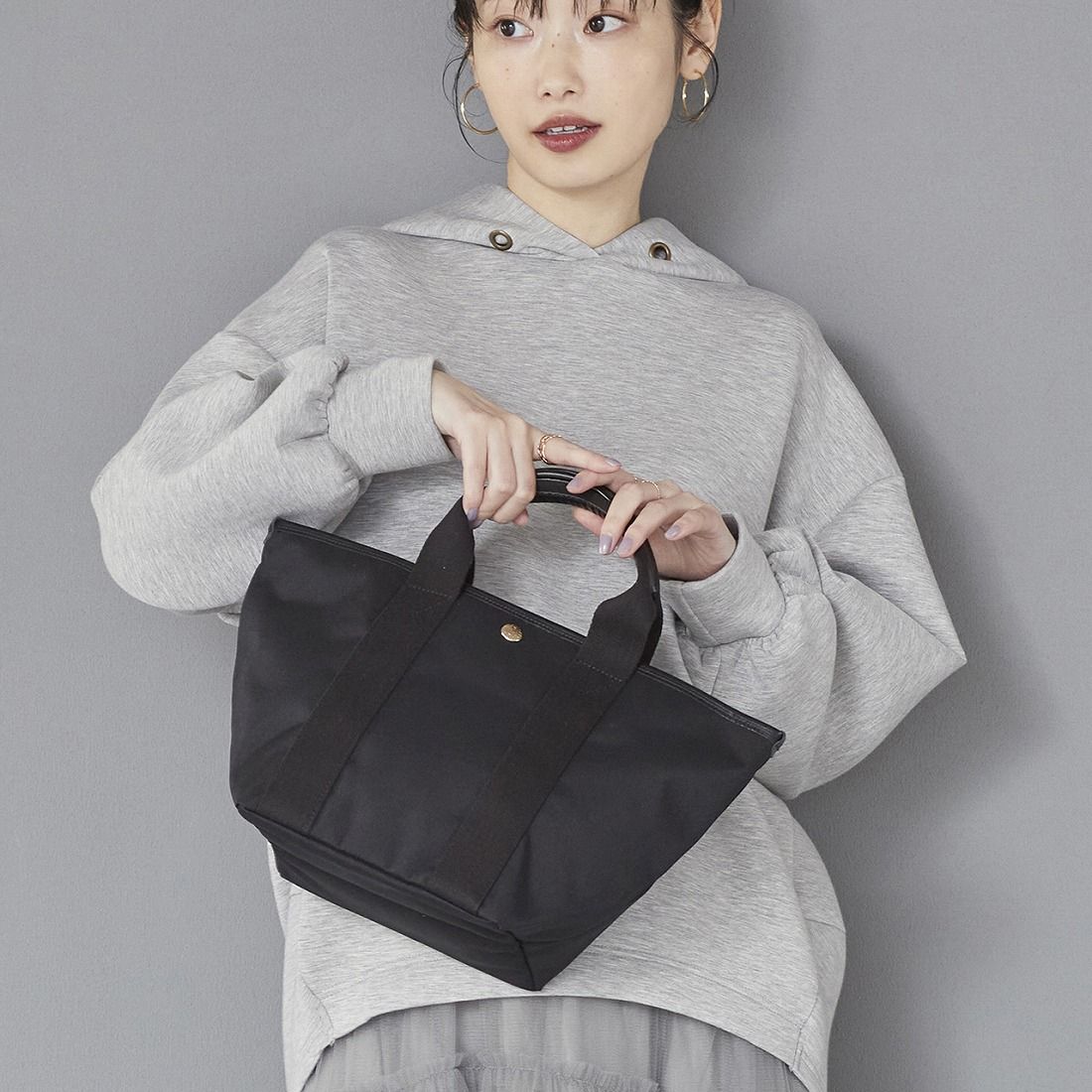 【WEB限定】トプカピ TOPKAPI TIDY/タイディ トート バッグ S,ブラック