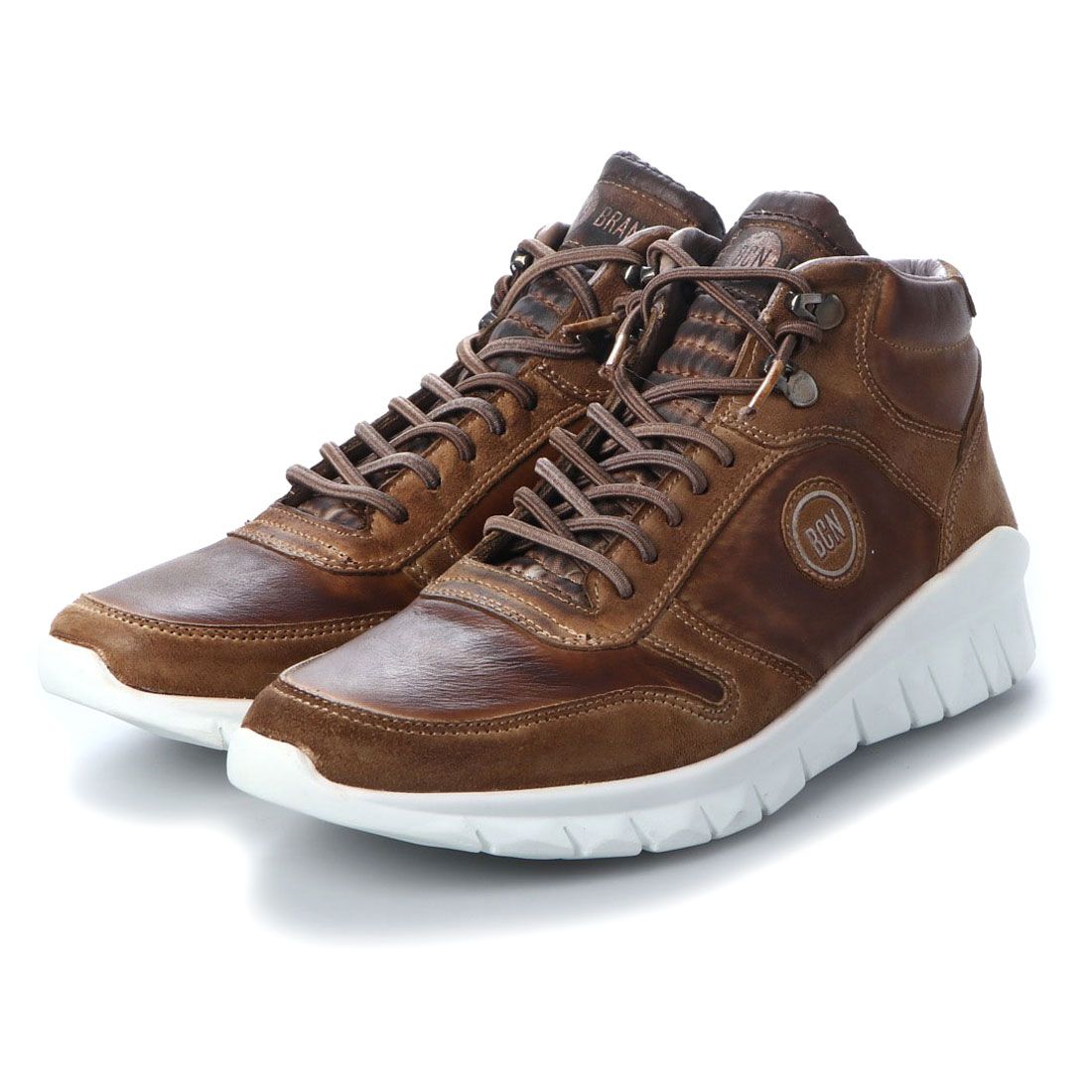 ヨーロッパコンフォートシューズ EU Comfort Shoes BCN ハイカットスニーカー,ダークブラウン