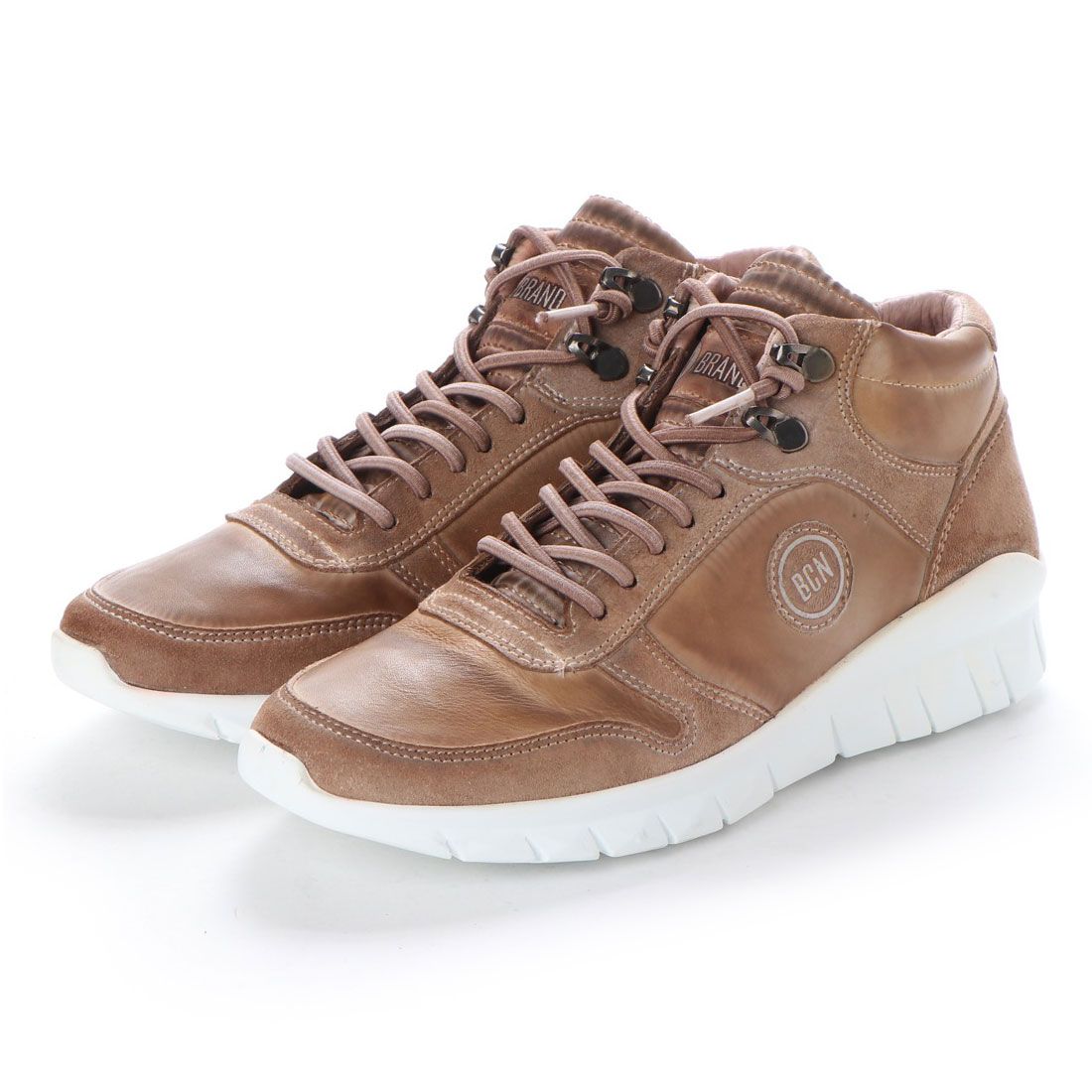 ヨーロッパコンフォートシューズ EU Comfort Shoes BCN ハイカットスニーカー,ブラウン