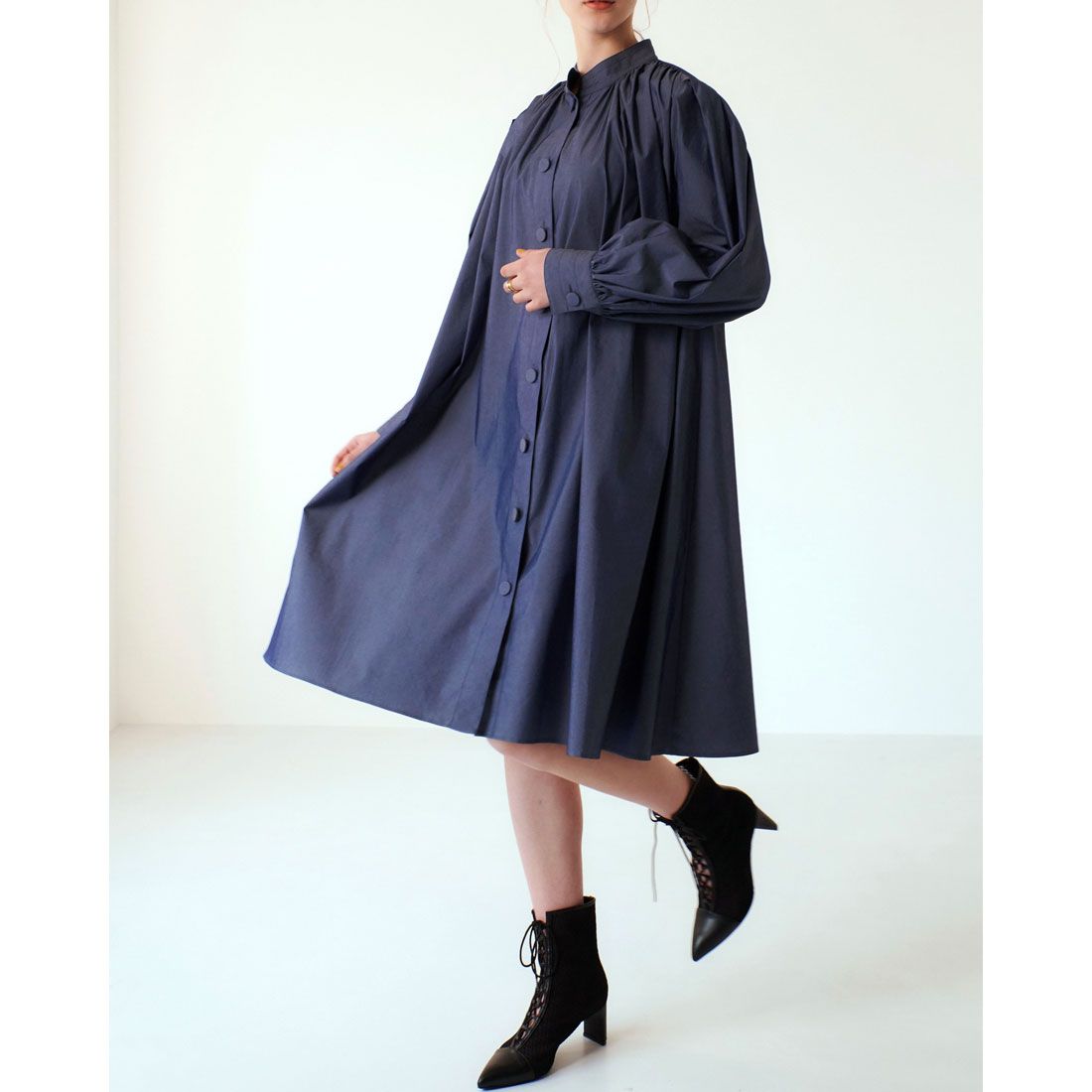 ミレム mirem Volume sleeve one-piece