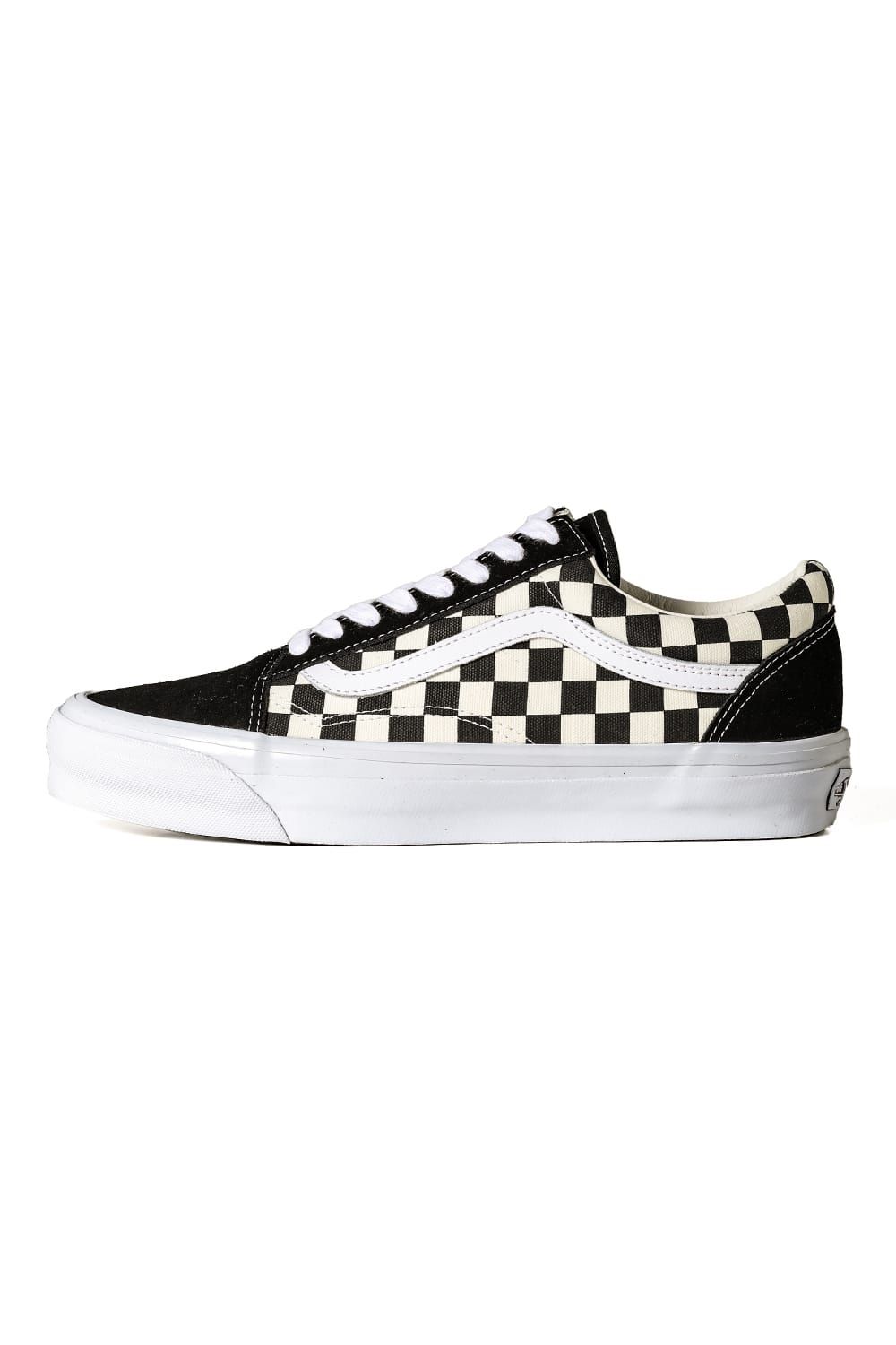 ヴァンズ VANS Old Skool 36,LX CHECKERBOARD BLACK/OFF WHITE