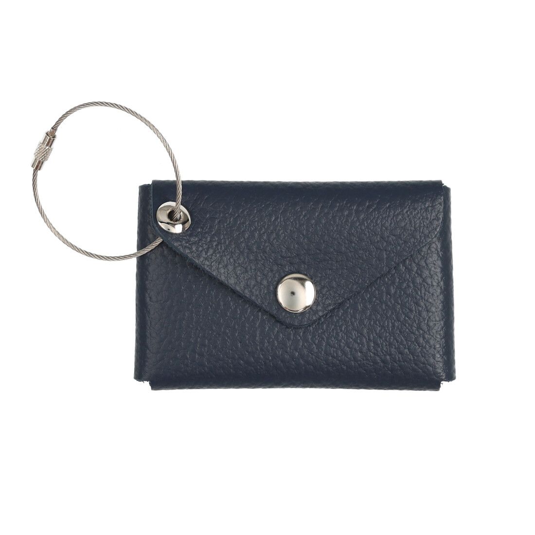 バトーエモンターニュ Bateau et Montagne FOLDING LETTER CARD-CASE フォールディング レター カードケース ワイヤーリング付き,ネイビー