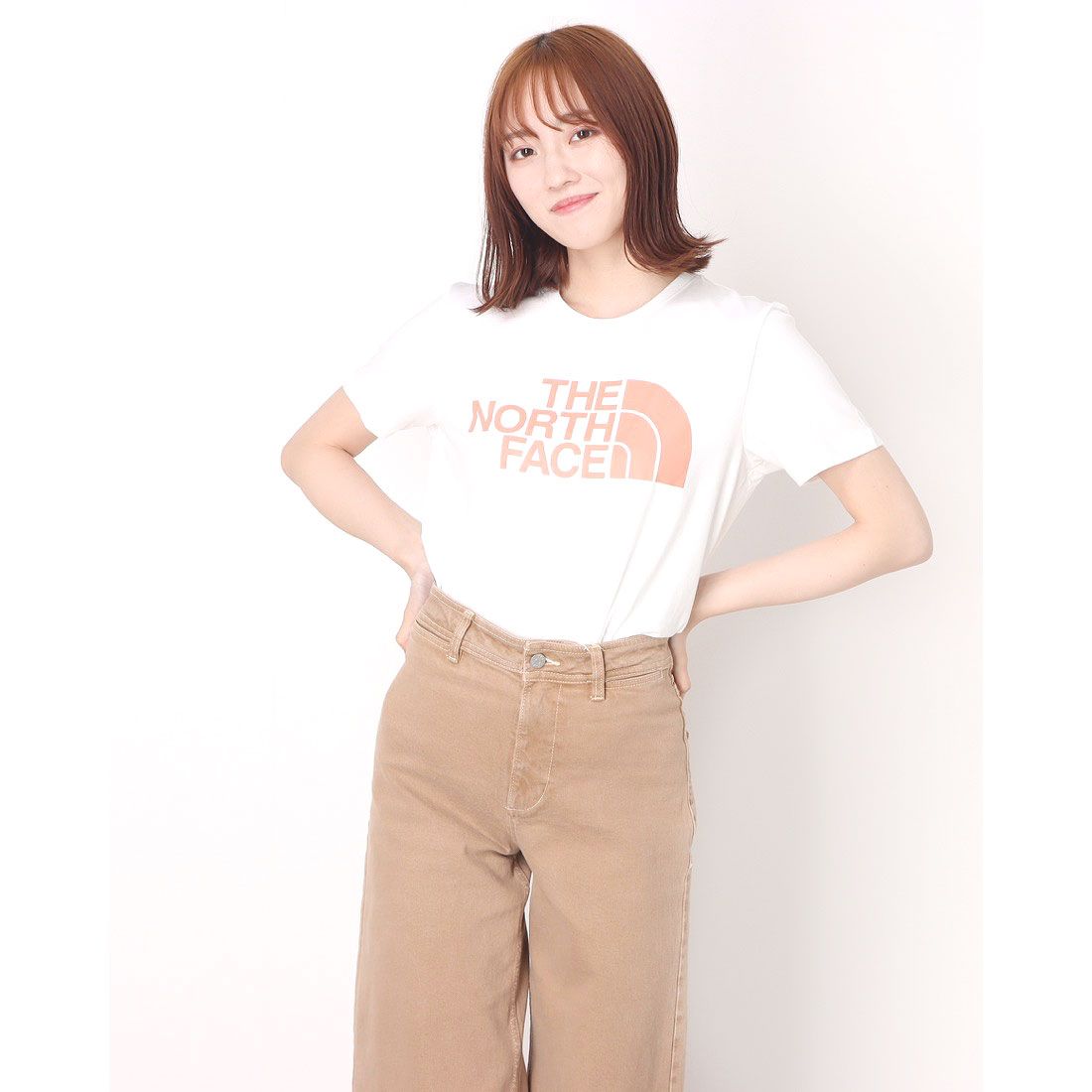 ザ ノース フェイス THE NORTH FACE ザ ノースフェイス W LOGO TEE,ホワイト