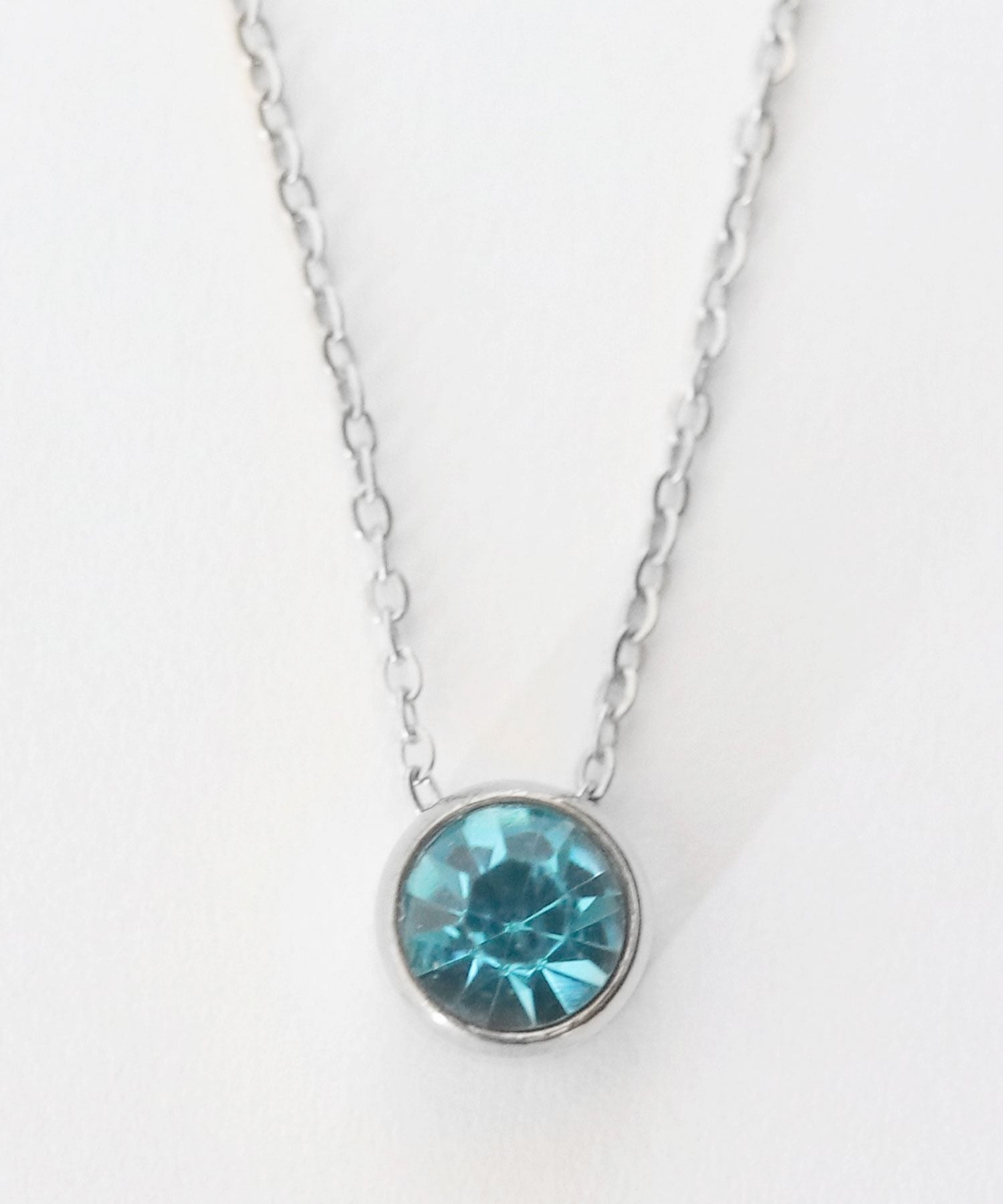 Florge Florge金屬過敏誕生石頂部不銹鋼短項鍊June Alexandrite