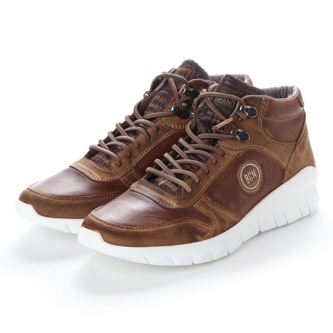 ヨーロッパコンフォートシューズ EU Comfort Shoes BCN ハイカットスニーカー,ダークブラウン
