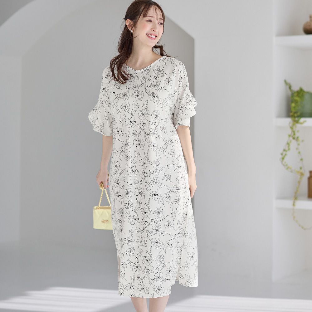 アロッタ Alotta 【4つの機能付】フリル袖Tシャツワンピース