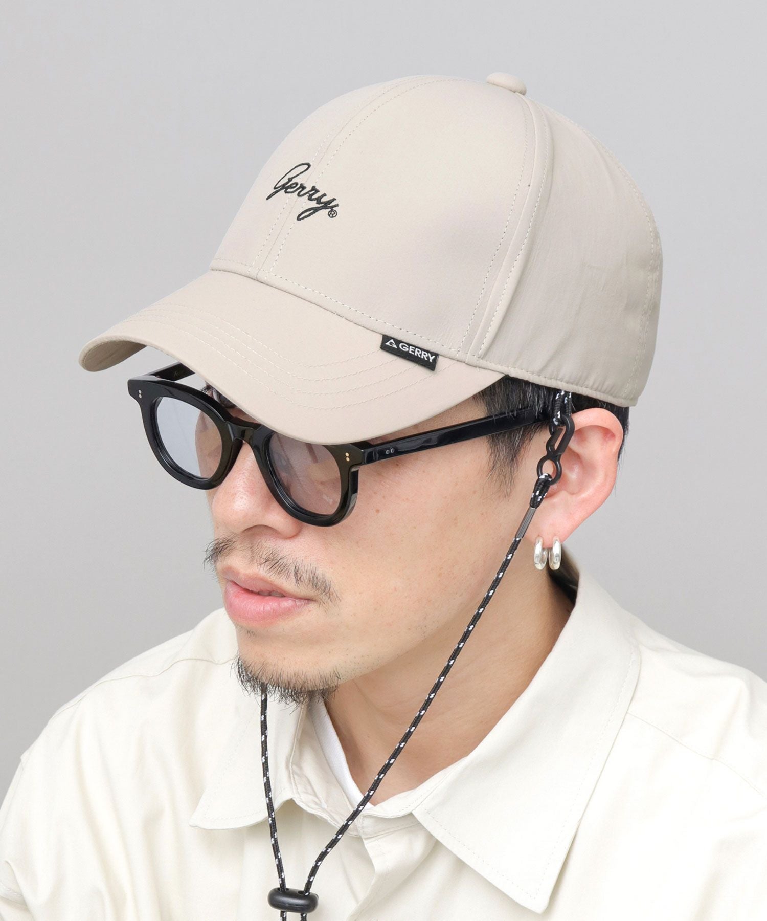 ジェリー GERRY キャップ メンズ 帽子 レディース 深め メンズキャップ UVカット 撥水 無地,ベージュ