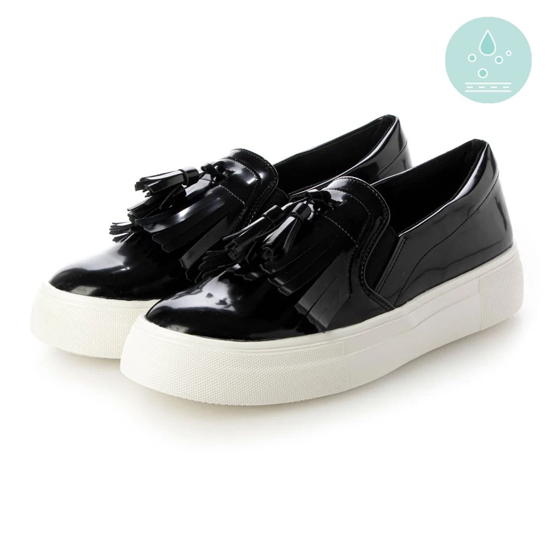 【レイン対応】Alnilam/アルニアムタッセルレインスリッポン,BLK