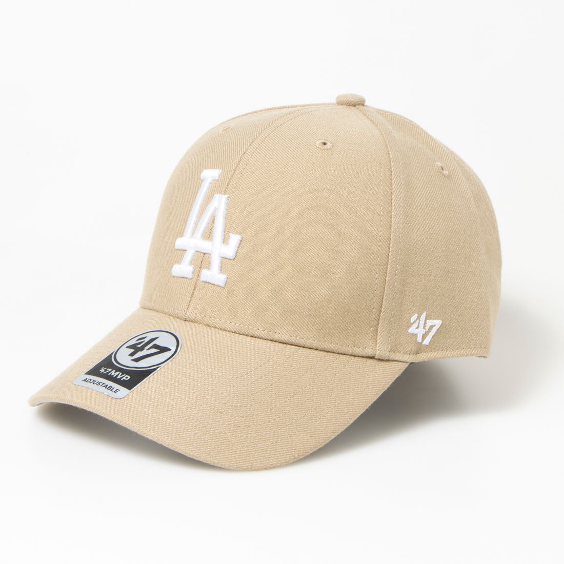 フォーティーセブン 47 キャップ MVP12WBV 帽子 ドジャース LA メンズ レディース 47BRAND DODGERS MVP,カーキxホワイト