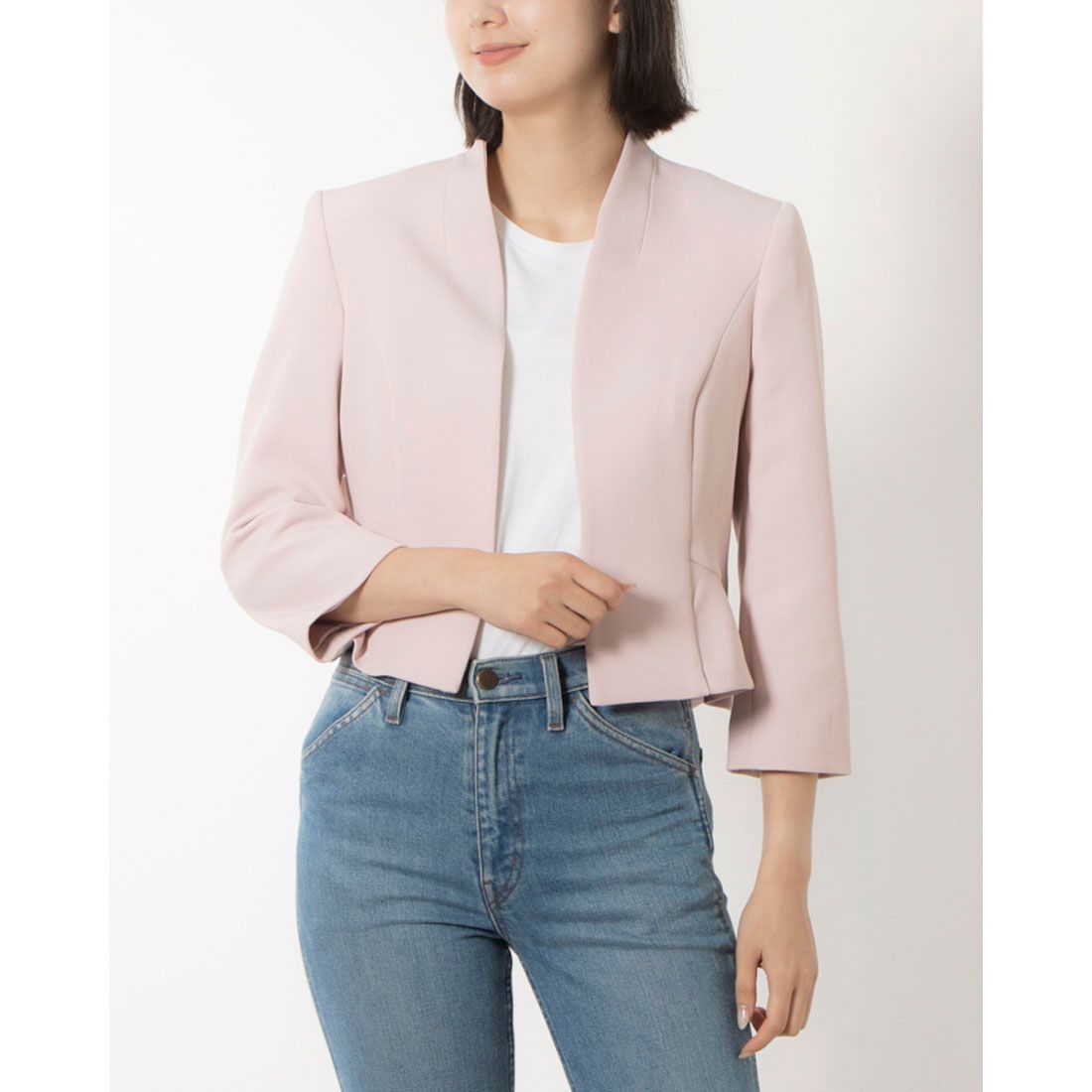 フェイズ エイト Phase Eight Daisy Peplum Jacket,Pale Pink