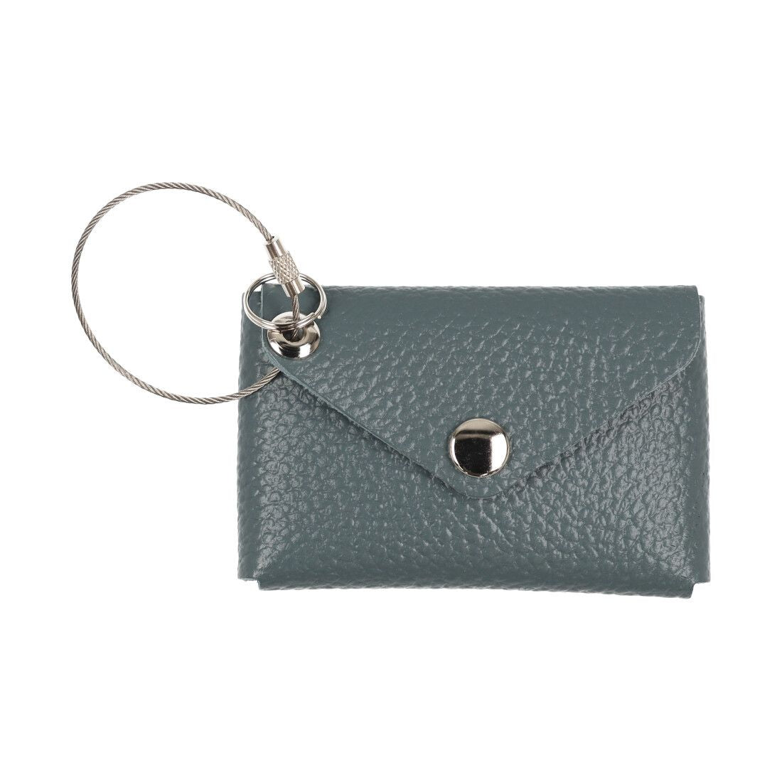 バトーエモンターニュ Bateau et Montagne FOLDING LETTER CARD-CASE フォールディング レター カードケース ワイヤーリング付き,ブルーグレー