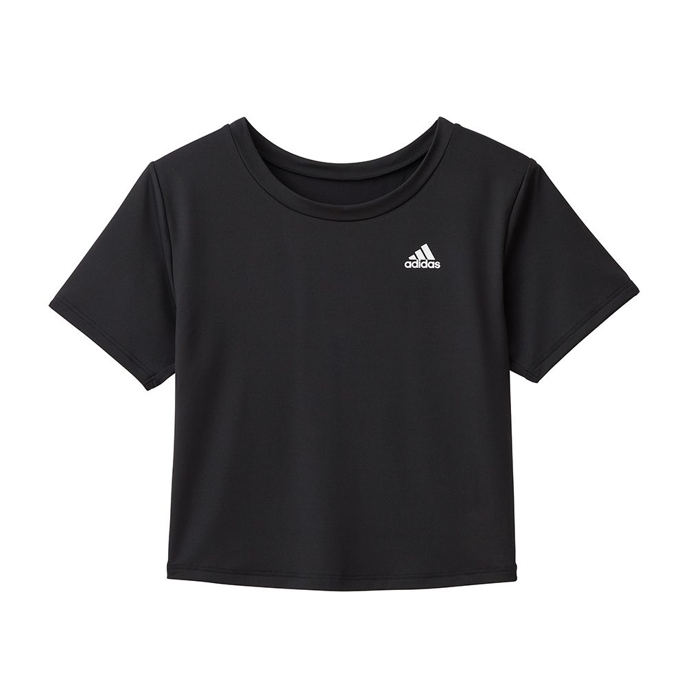 アディダス adidas クロップドTシャツ スタイルアップ 吸汗速乾,シャンティブラウン