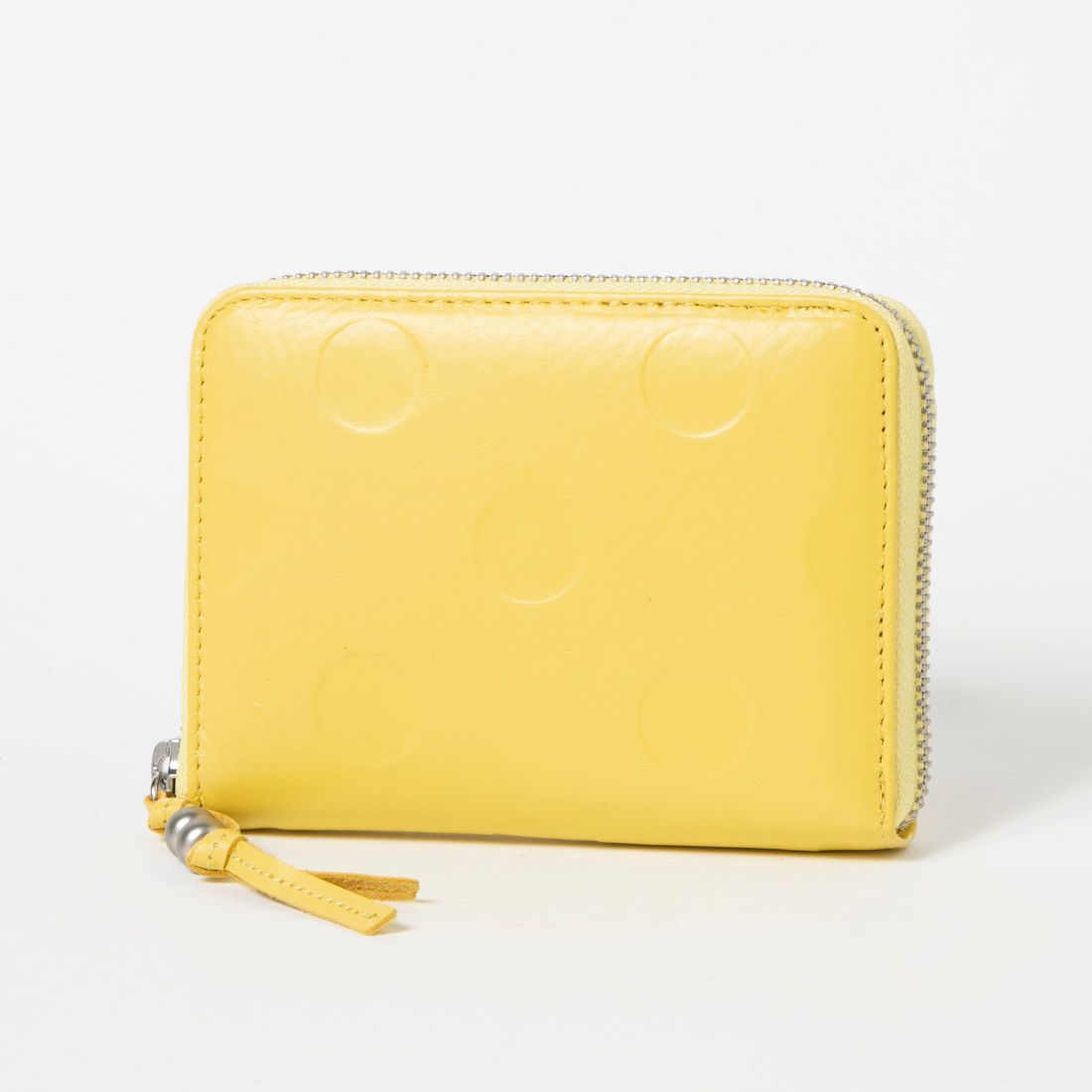 ＜ロングセラー＞ペルケ perche ドット型押しラウンドパームフィット財布