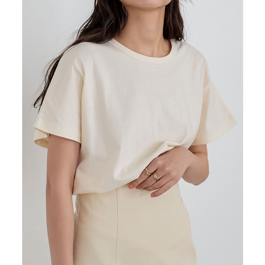 コウベレタス KOBE LETTUCE コットン100％シンプルTシャツ [C5106],エクリュ