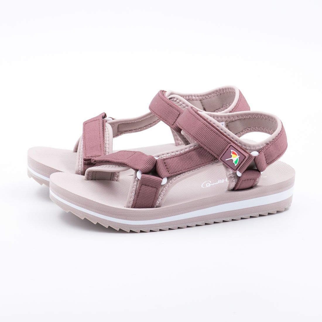 アーノルド パーマー フットウェアー Arnold Palmer FOOTWEAR レディース スポーツサンダル AL5418 マジックテープ スポサン カジュアル 軽量 歩きやすい 旅行 夏,ダークピンク