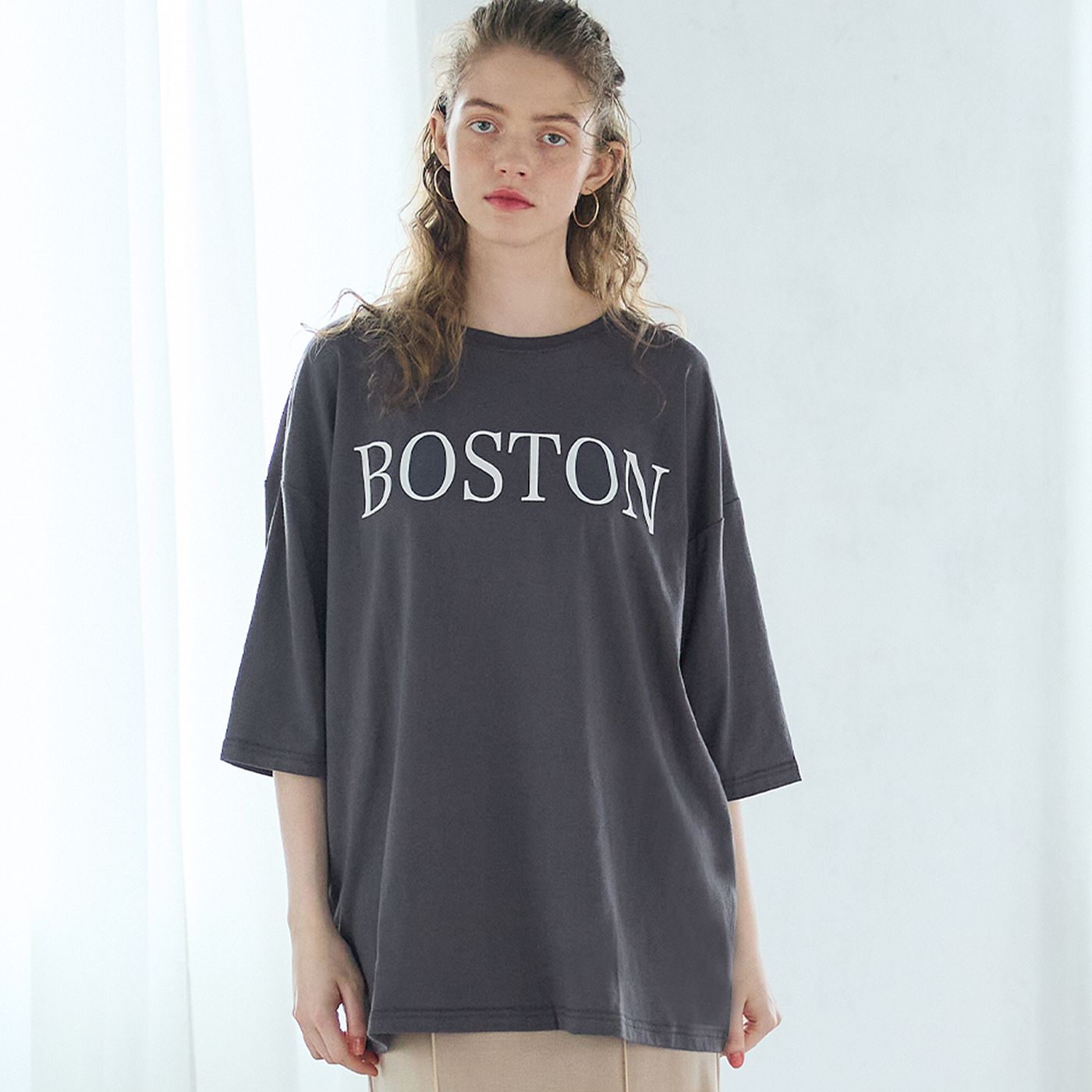 コカ coca ビッグシルエットプリントTシャツ,B