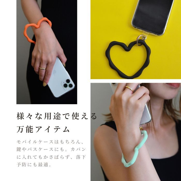 スタイロ styiro ハート シリコンリング スマホストラップ/推し活 メンバーカラー