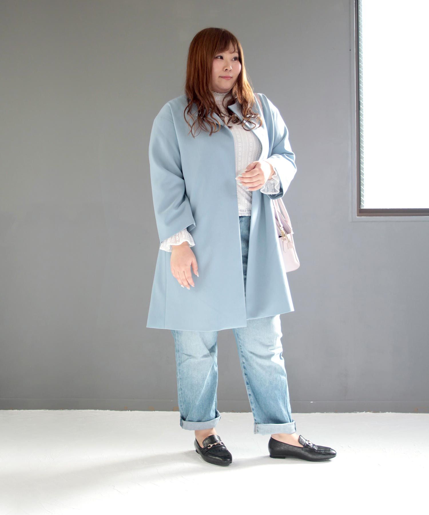 マシュガール masyugirl 【4E幅広・大きいサイズ】スクエアトゥビット付きローファー  SOROTTO