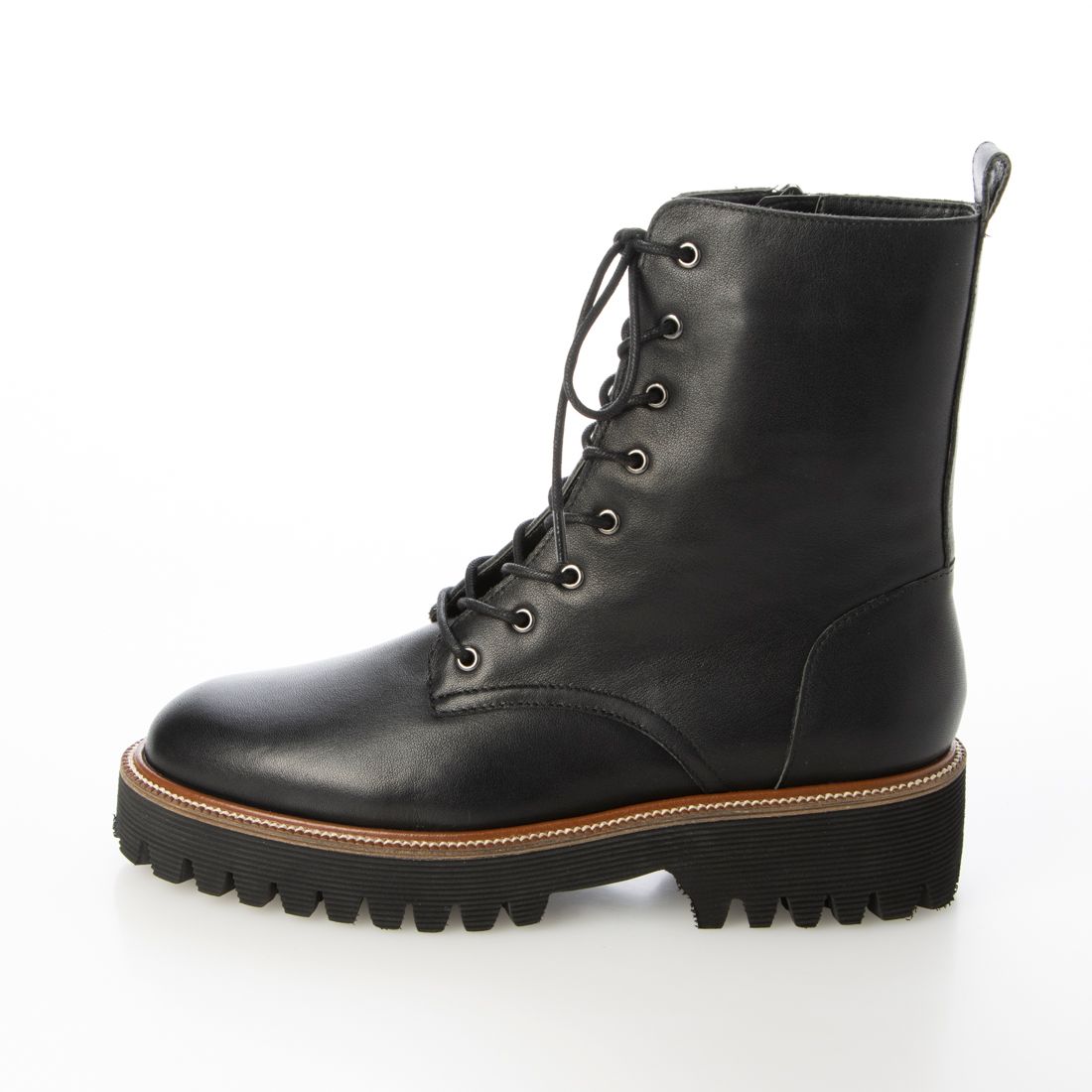 [Lightweight] Tank sole lace-up boots