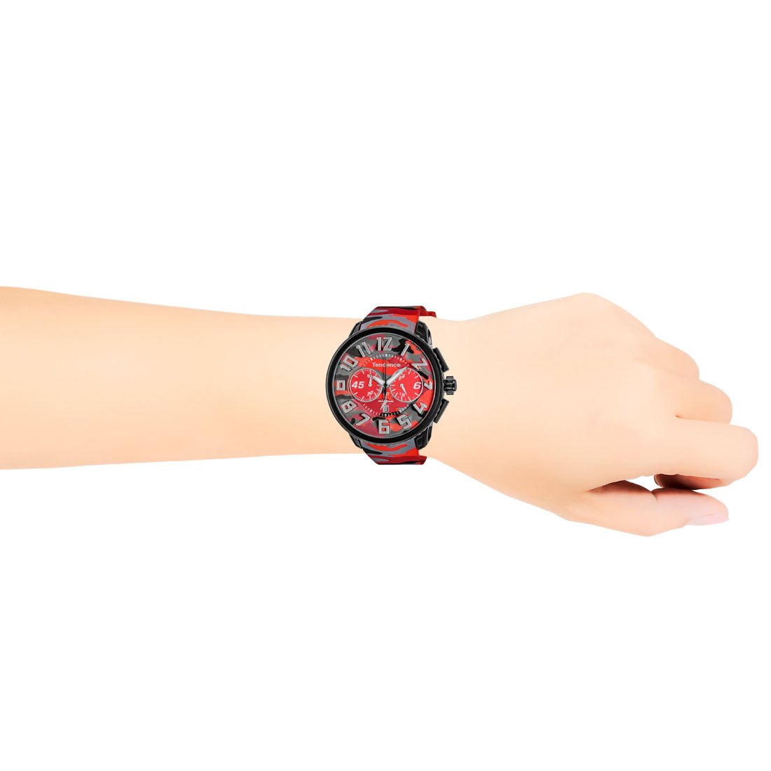テンデンス TENDENCE ガリバー ラウンド メンズ 時計 TY046024 クォーツ カモフラージュ シリコン （カモフラージュ） カモフラージュ