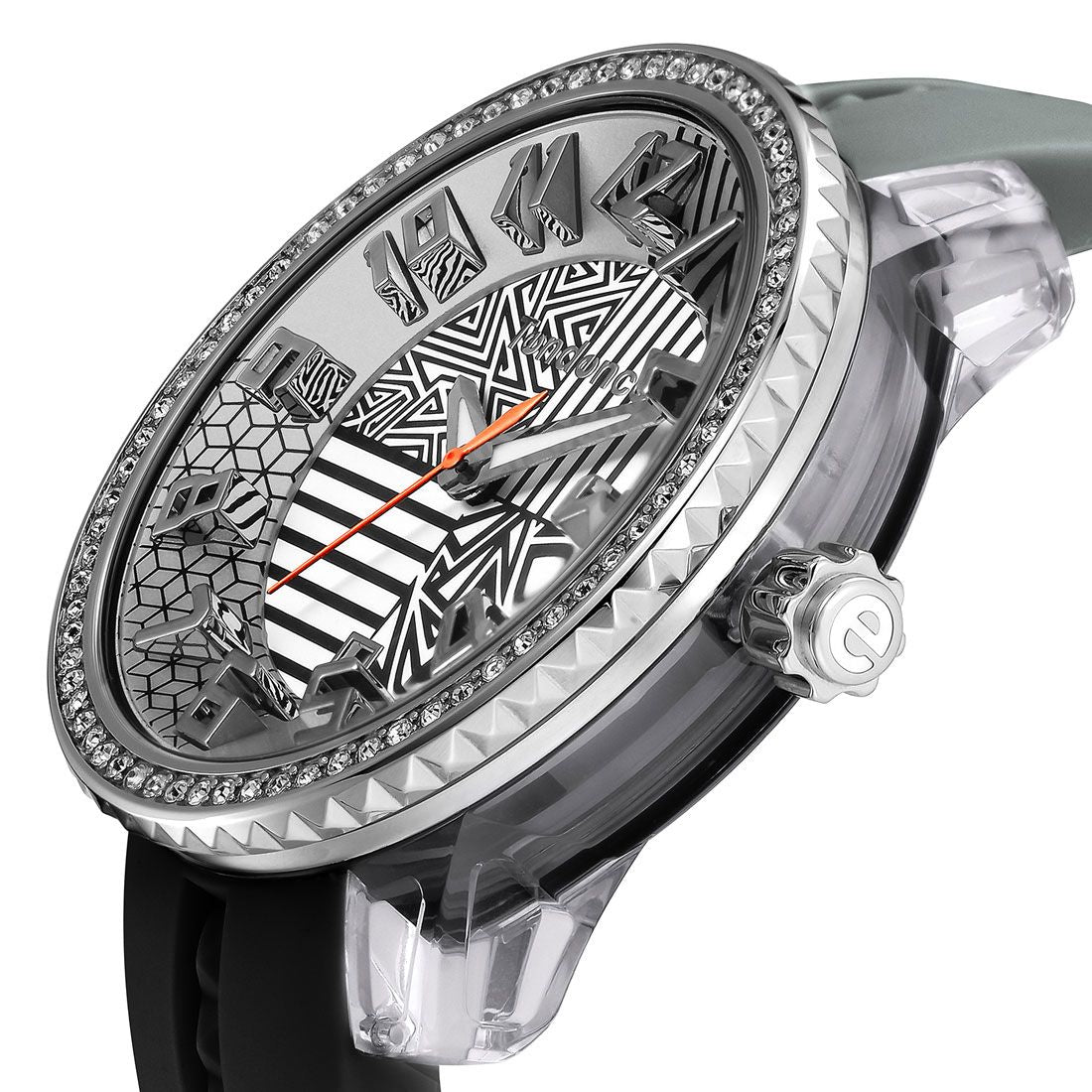 テンデンス TENDENCE クレイジーミディアム レディース 時計 TY930066 クォーツ シルバー シリコン