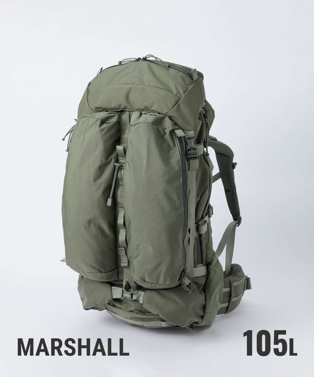 ミステリーランチ MYSTERY RANCH MARSHALL リュック メンズ レディース バッグ マーシャル リュックサック バックパック 登山 ハイキング トレッキング 大容量 105L
