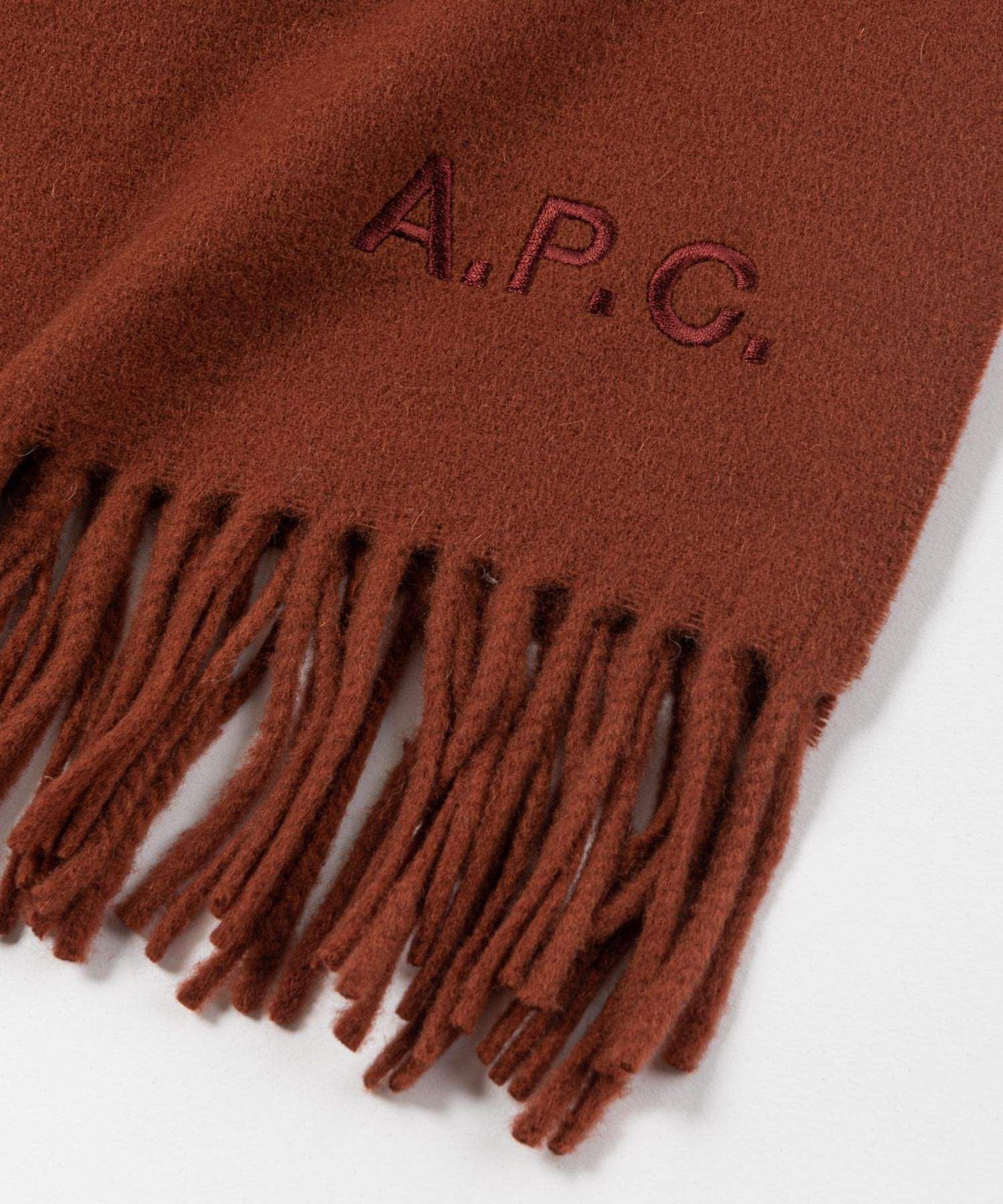 アーペーセー A.P.C. WOAFE M15170 マフラー レディース アパレル ウール ストール echarpe alix brodee 200×75 無地 大判