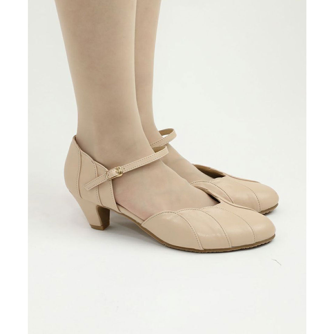 アンアナザーアンジェラス an another angelus フラワーペタルセパレートパンプス(Fi.n.t) （L/BEIGE） L/BEIGE