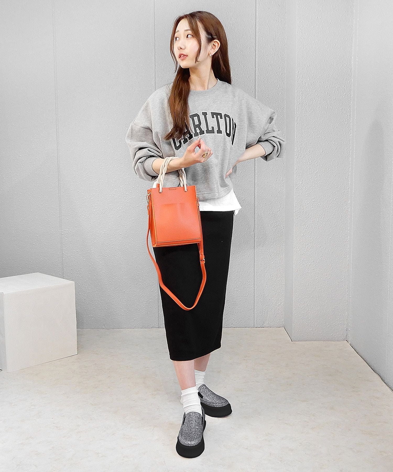 minia track sole slip-on sneakers
