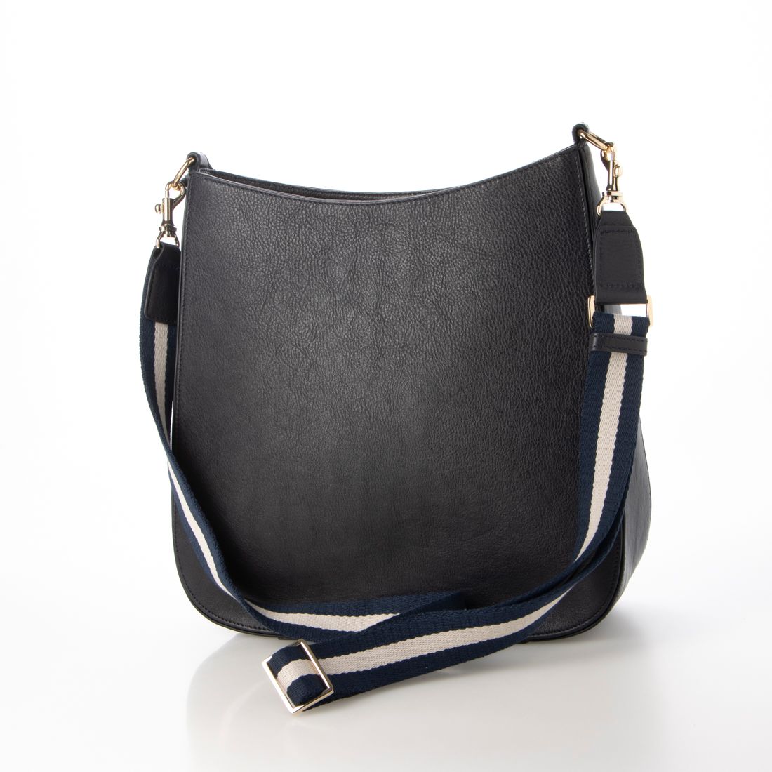 レザーラボラトリー Leather Laboratory 本革 レディース ショルダーバッグ 青と白のストラップ