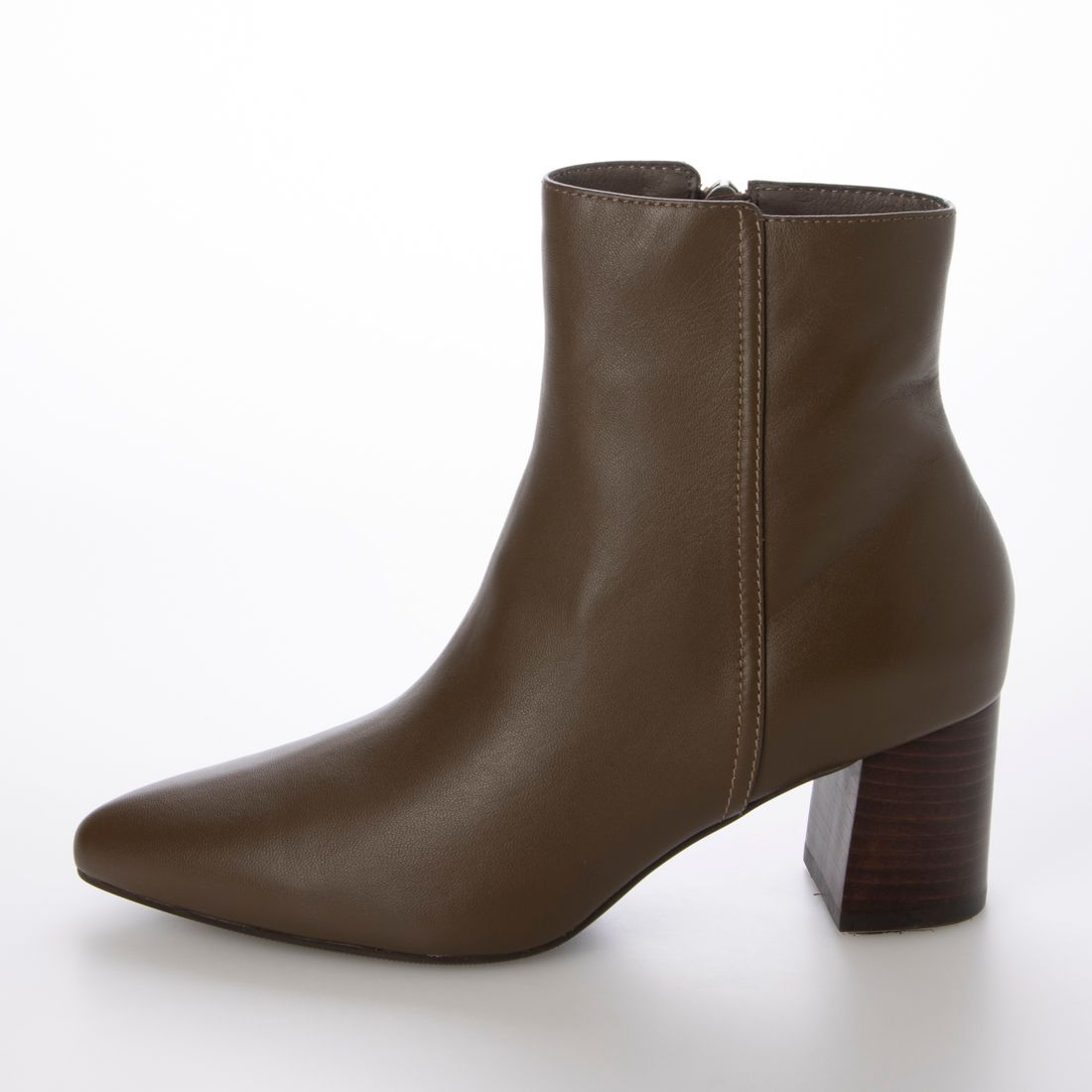 RANDA [A de Vivre] [Genuine Leather] Pointed Toe Leather Short Boots