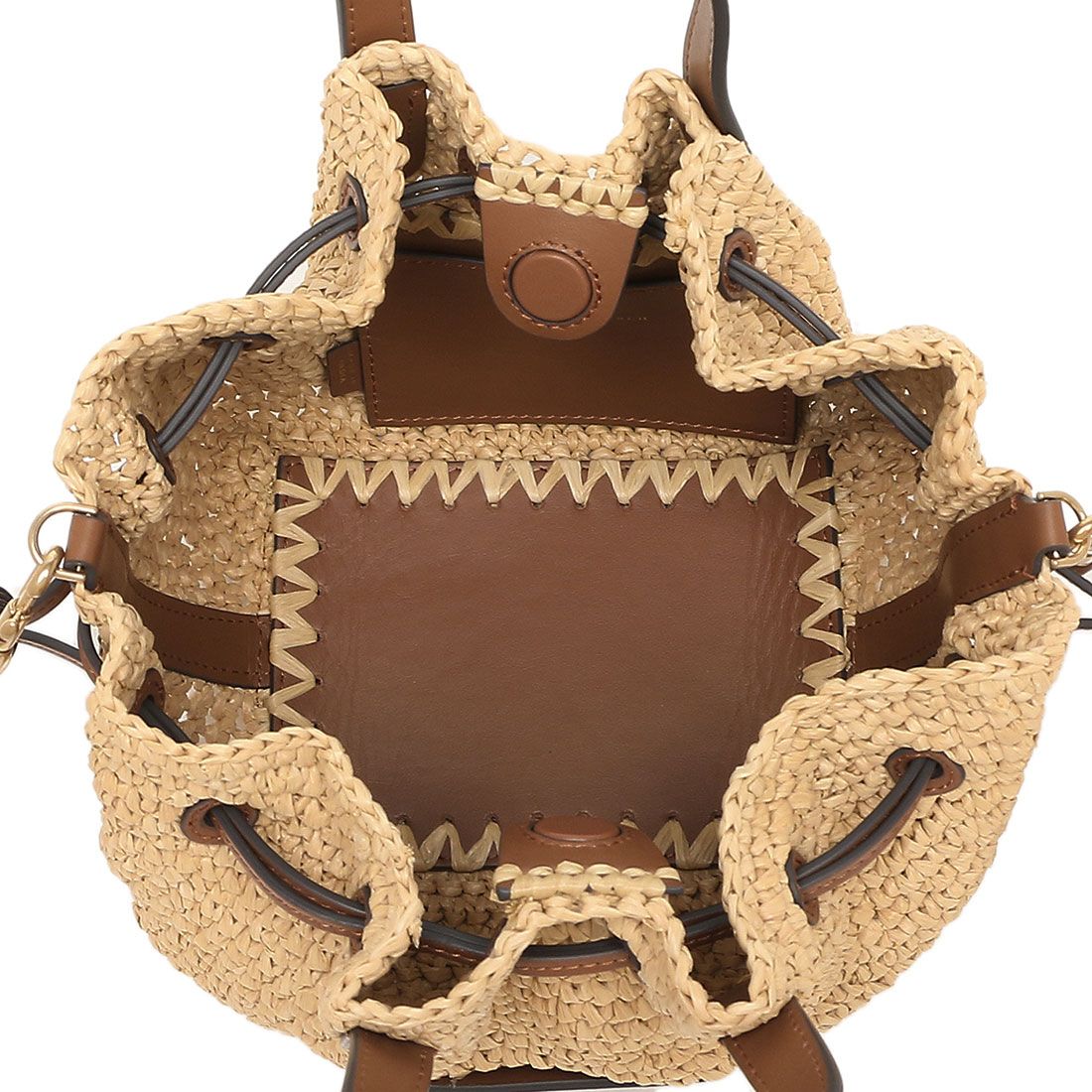 アニヤハインドマーチ Anya Hindmarch かごバッグ トートバッグ スモール ドローストリング トート ベージュ ブラウン レディース ANYA HINDMARCH 5050925163545 NATURAL